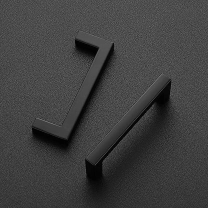Ravinte 25 Pack Solid 3 Inch Center to Center Slim Square Bar Drawer Handles - Cabinet Hardware in Matte Black - Kitchen Handles and Pulls