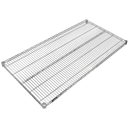 Nexel Additional Wire Shelf for Wire Shelving Units, 600-800 lb Capacity, 18"W x 54"L