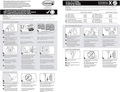 Command Clear Variety Pack, Including 8 Pairs of Picture Hangers, 4 Clear Wire Hooks and 11 Wall Hook for Hanging Home Decor, Damage-Free Hanging Up to 19 Items with Command Strips