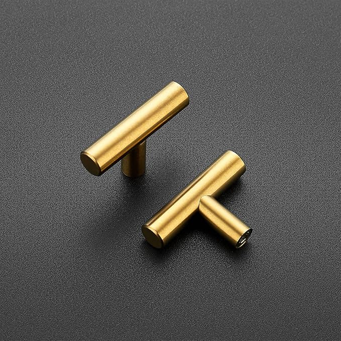 Ravinte 2'' Cabinet Handles Stainless Steel Brushed Brass Kitchen Cabinet Hardware Handles of Kitchen Cupboard Handles 30 Pack