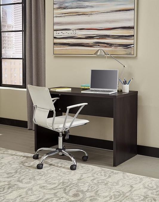 ClosetMaid 43.8 in. W Home Office Desk for Computer, Laptop, Writing, Study with Modern, Simple Style, Black Walnut Wood Finish