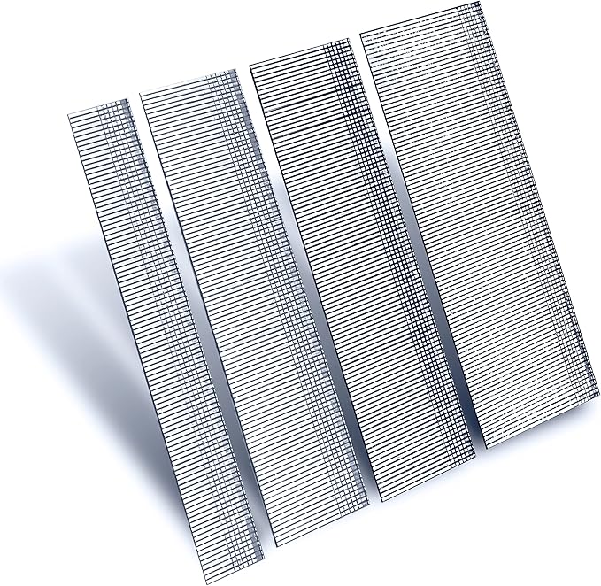 18 Gauge Brad Nails 4 Sizes (2",1-1/2",1-1/4",3/4") Galvanized 18 GA Nail Gun Nails Assorted and Small Finishing Nails for Pneumatic, Electric Brad Nailer (Assembly 1000)