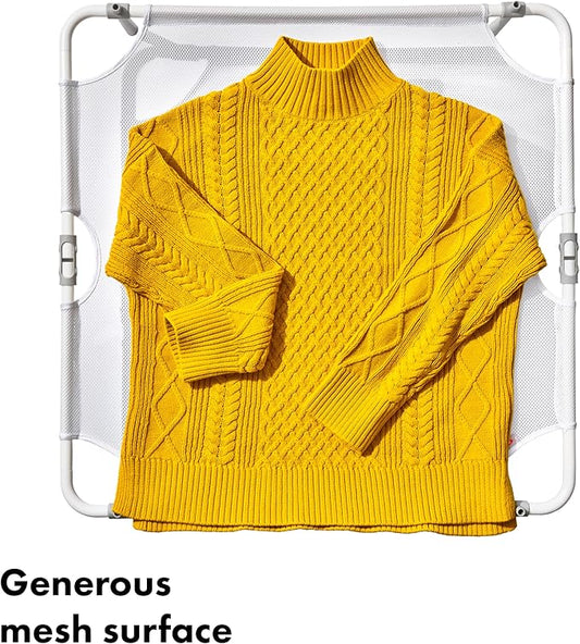 OXO Good Grips Folding Sweater Dryer, White, 26" sq. x 4-1/2" h