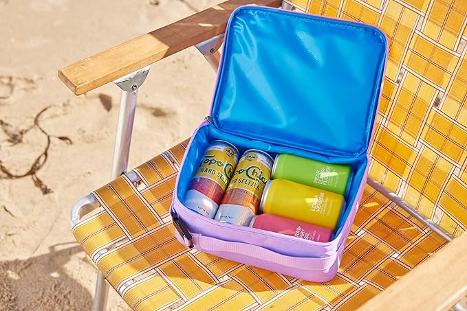PackIt® Freezable Classic Lunch Box, Lavender, Built with EcoFreeze® Technology, Fully Freezable, Collapsible, Reusable, With Zip Front Pocket and Buckle Handle, Designed for Fresh Lunch On the Go