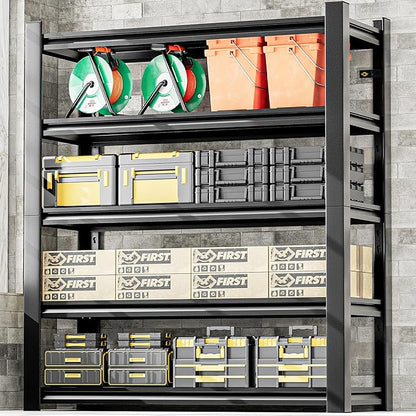 Heavy Duty Garage Shelving,72" Hx36 Wx16 D 5-Tier Storage Shelves,3000 lbs Capacity,Easy Assembly Adjustable Stainless Metal Shelf,Suitable for Garage Basement Office Farmhouse etc（2pcs）