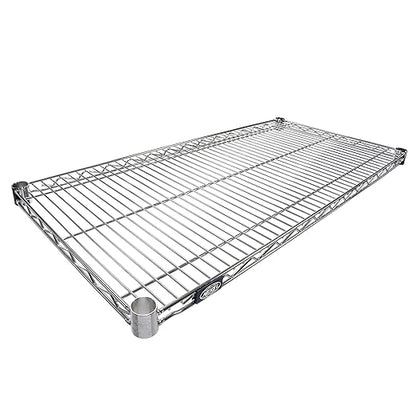 Nexel Wire Shelf, Chrome Finish, 21"W x 48"L