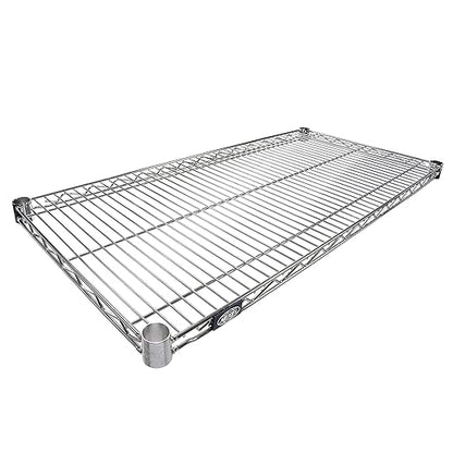 Nexel Wire Shelf, Clear Epoxy Finish, 14"W x 42"L