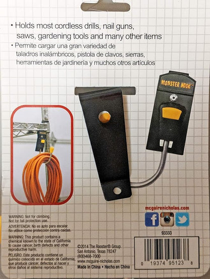 McGuire-Nicholas 93333 Single Monster Hook, Yellow, Black
