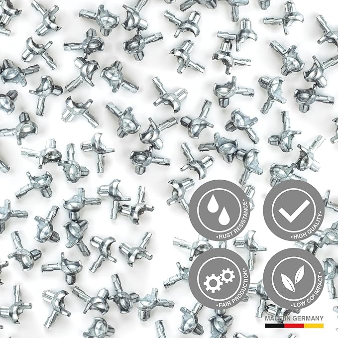 Shelf Support Pegs - Made in Germany - Compatible with IKEA Billy - Cabinet Shelf pins (20 Pieces)