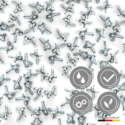 Shelf Support Pegs - Made in Germany - Compatible with IKEA Billy - Cabinet Shelf pins (20 Pieces)