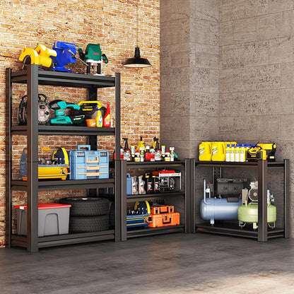 Metal Garage Shelving Unit, Heavy Duty Adjustable Storage Rack, Steel Shelving,2000 lbs Capacity, Industrial Shelves for Heavy Tools and Equipment (4-Tier 54" H x 36" W x 16" D)