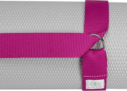 Gaiam Easy-Cinch Yoga Mat Sling - Durable Carrying Strap for Yoga Mat with Metal D-Rings for Secure Fit (No Mat Included)