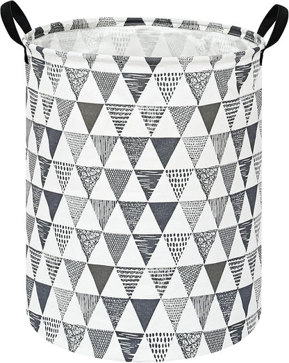 Baby Waterproof Storage Basket Kids Hamper Nursery Bins Organizer Gift Toy Box Laundry Basket for Women Large Canvas Collapsible Chest for Home/Dorm/Office/Room Decor