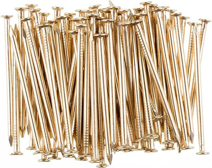 Mr. Pen- Nail Assortment Kit, 600 Pcs, 4 Sizes, Gold, Small Nails, Nails for Hanging Pictures, Finishing Nails, Wall Nails for Hanging, Pin Nails, Hardware Nails, Assorted Nails, Galvanized Nails