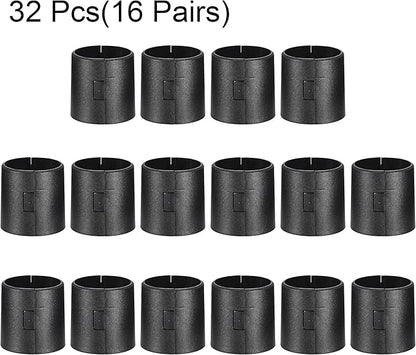 uxcell Wire Shelf Clips 1.5 Inch Wire Shelving Lock Clips Plastic for Wire Shelving System, 32 Pcs