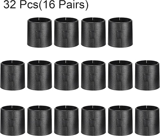 uxcell Wire Shelf Clips 1.5 Inch Wire Shelving Lock Clips Plastic for Wire Shelving System, 32 Pcs