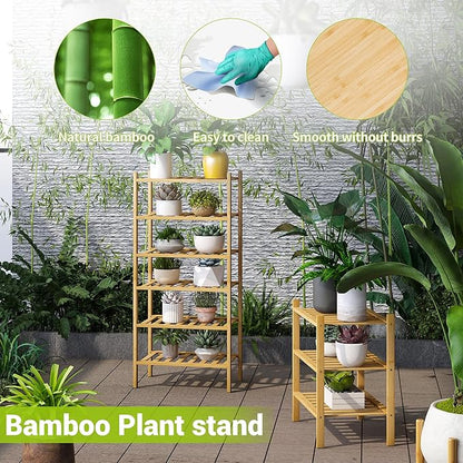 BMOSU 3-Tier Bamboo Small Shoe Rack Premium Stackable Shoe Shelf Storage Organizer for Hallway Closet Living Room Entryway Organizer (Natural Bamboo)