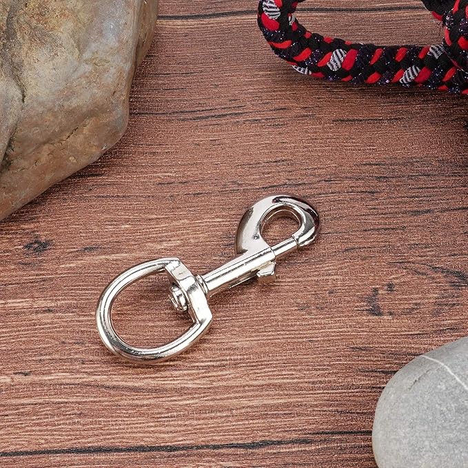 Dog Leash Clips Heavy Duty Dog Leash Clasp Leash Hooks Swivel Clip Swivel Snap Hook Flag Hooks 3.5 Inch 5pcs