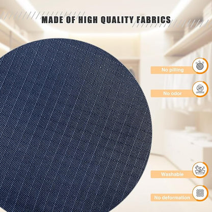 Hanging Closet Organizer - 3-Shelf, Easy Mount Foldable Wardrobe Storage Shelves for Clothes, Handbags, Shoes & Accessories - Washable Oxford Cloth Fabric, Navy Blue