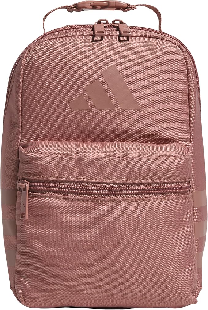 adidas Kids Santiago Lunch Bag – Insulated Cooler Lunchbox for Girls & Boys, 8L, Upscaled Mix-Black/Black/Lucid Lemon Yellow/3, One Size