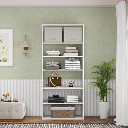Modern Closet System for Walk In Closets, Built In Organizer Shelving Units, Modular Storage Solutions, Wall Mount Closet Organization Systems