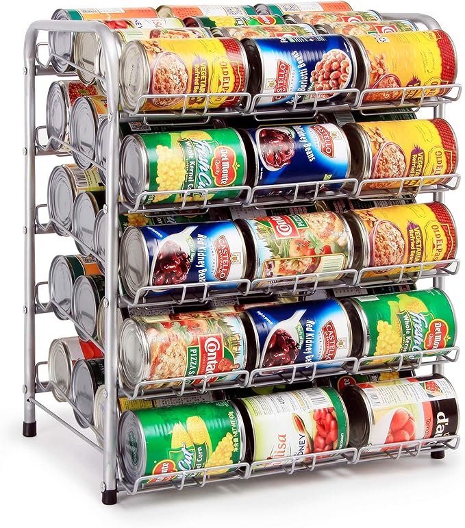 Rice rat Can Organizer for Pantry, Can Rack Can Storage Dispenser for Canned Food (5 tiers)