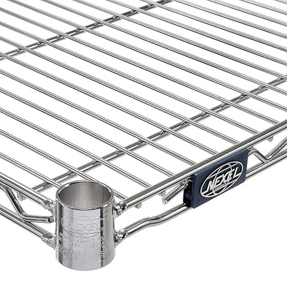 Nexel Additional Wire Shelf for Wire Shelving Units, 600-800 lb Capacity, 24"W x 30"L, Chrome Finish
