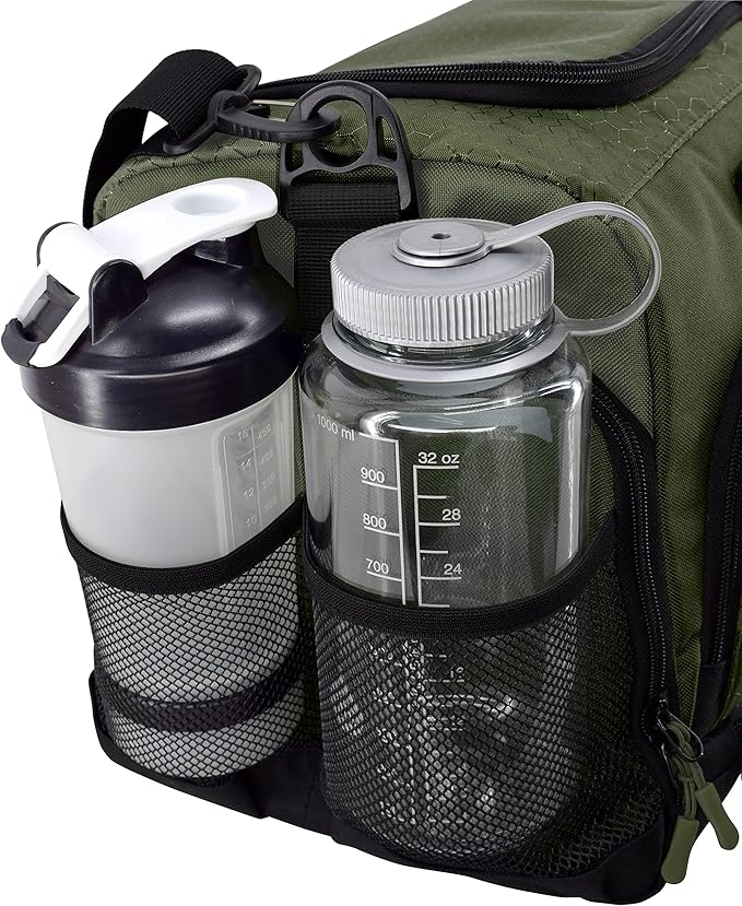 Ultimate Gym Bag 2.0: The Durable Crowdsource Designed Duffel Bag with 10 Optimal Compartments Including Water Resistant Pouch