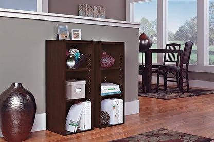 ClosetMaid #8985 Stackable 3-Shelf Organizer, Espresso