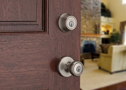Kwikset 96900-381 690T 15 SMT BBPKG Satin Nickel Tylo Entry Combo Set