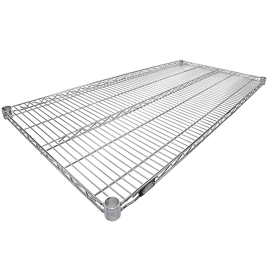Nexel Additional Wire Shelf for Wire Shelving Units, 600-800 lb Capacity, 24"W x 60"L