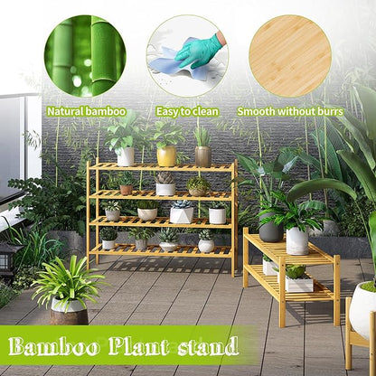 BMOSU 2-Tier Bamboo Extended Shoe Rack Premium Stackable Shoe Shelf Storage Organizer for Hallway Closet Living Room Entryway Organizer (Natural Bamboo)