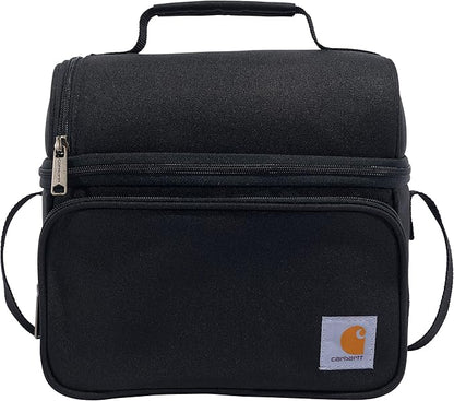 Carhartt Camping Cooler,Worksite Lunchbox,Soft Shell Lunch Bag for Construction Sites,Work and Everyday Use,Black,(Pack of 8)
