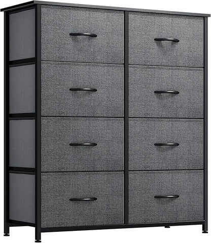 YITAHOME Dresser for Bedroom, Fabric Dresser with 8 Drawers, Tall Chest of Drawers for Closet