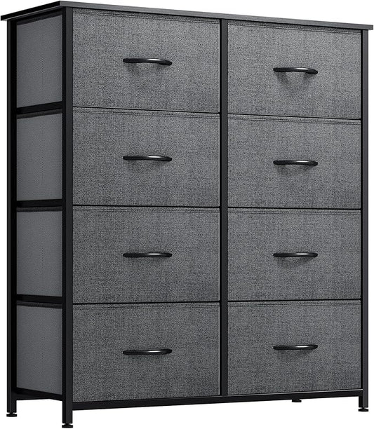 YITAHOME Dresser for Bedroom, Fabric Dresser with 8 Drawers, Tall Chest of Drawers for Closet