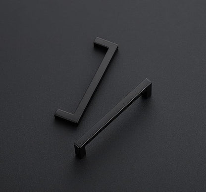 Ravinte 20 Pack Solid 4 Inch Center to Center Slim Square Bar Drawer Handles - Black Drawer Pulls Matte Black Cabinet Pulls for Kitchen Cabinet Hardware