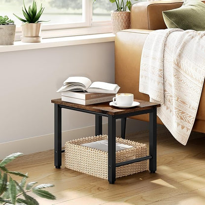 Printer Stand-Desktop Shelf Storage Organizer for Printers,Small End Table, Book Shelf and Wooden Desk Shelf for Home Office