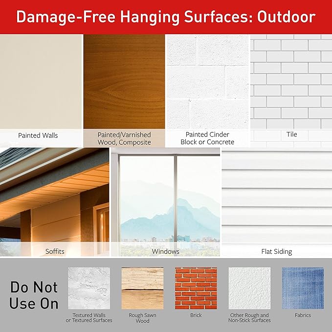 Command Outdoor Large Bronze Hooks, Holds 5 lb, 3 Hooks 4 Strips, Damage-Free, Weather Resistant for Hanging Decor