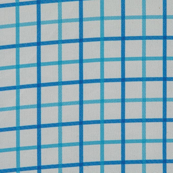 Household Essentials Deluxe Ironing Board Replacement Pad and Cover, White and Blue Grid Pattern