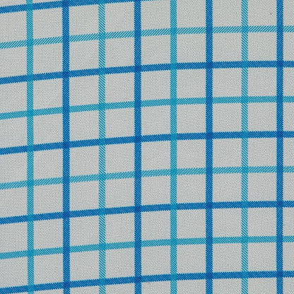 Household Essentials Deluxe Ironing Board Replacement Pad and Cover, White and Blue Grid Pattern