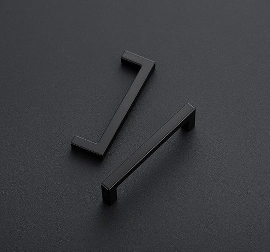 Ravinte 15 Pack Solid 3-1/2 Inch Center to Center Slim Square Bar Drawer Handles - Cabinet Hardware in Matte Black - Kitchen Handles and Pulls